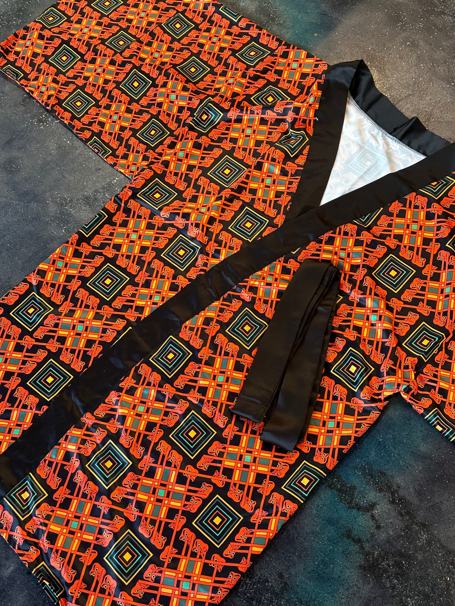 Tengu Pattern  Kimono