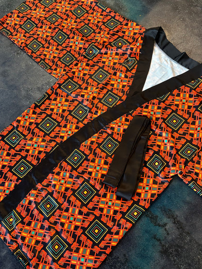 Tengu Pattern  Kimono