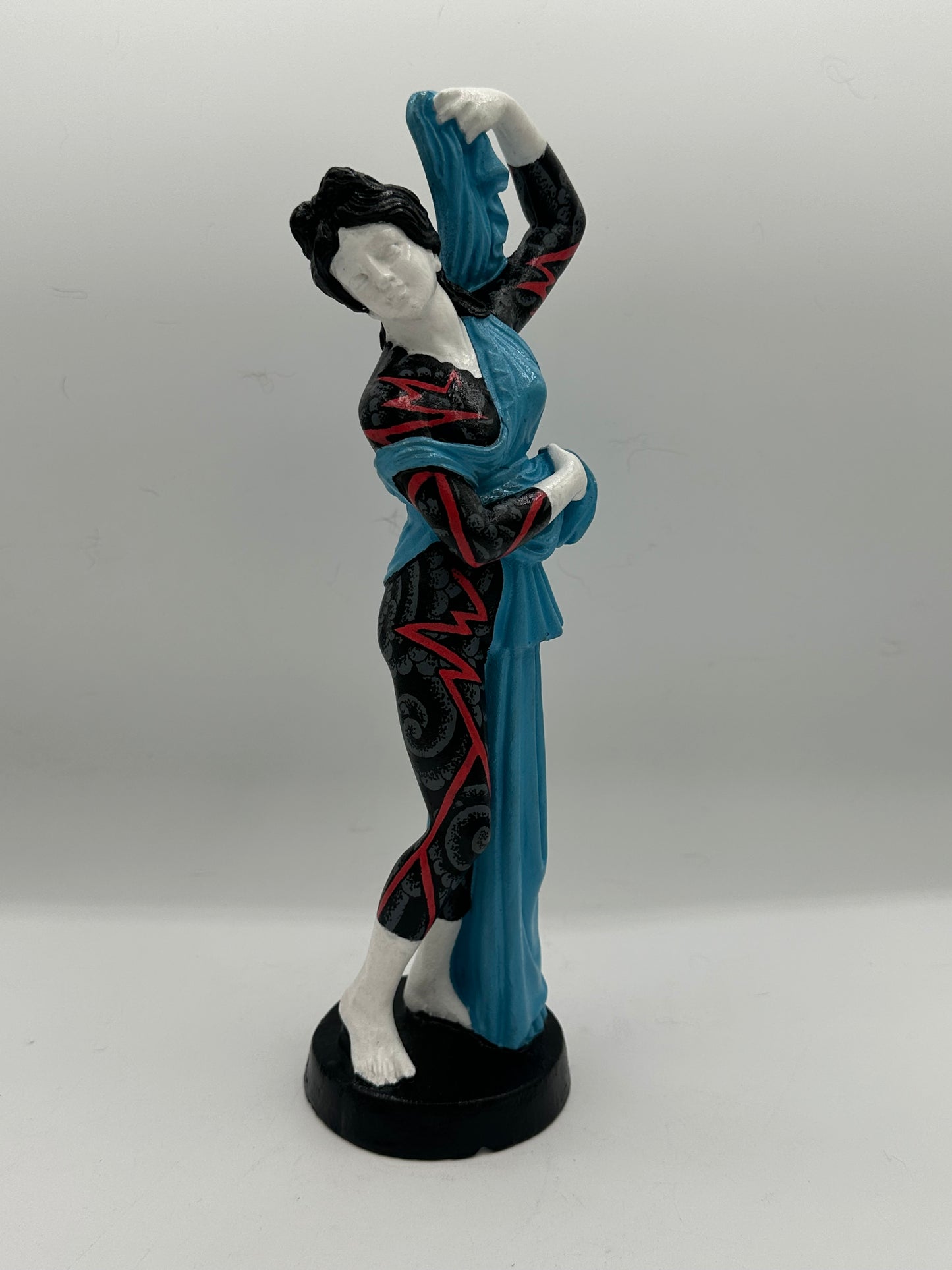 Vintage Hand Painted Stone Figure