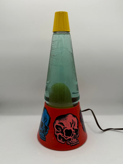 1970s Hand Painted Lava Lamp