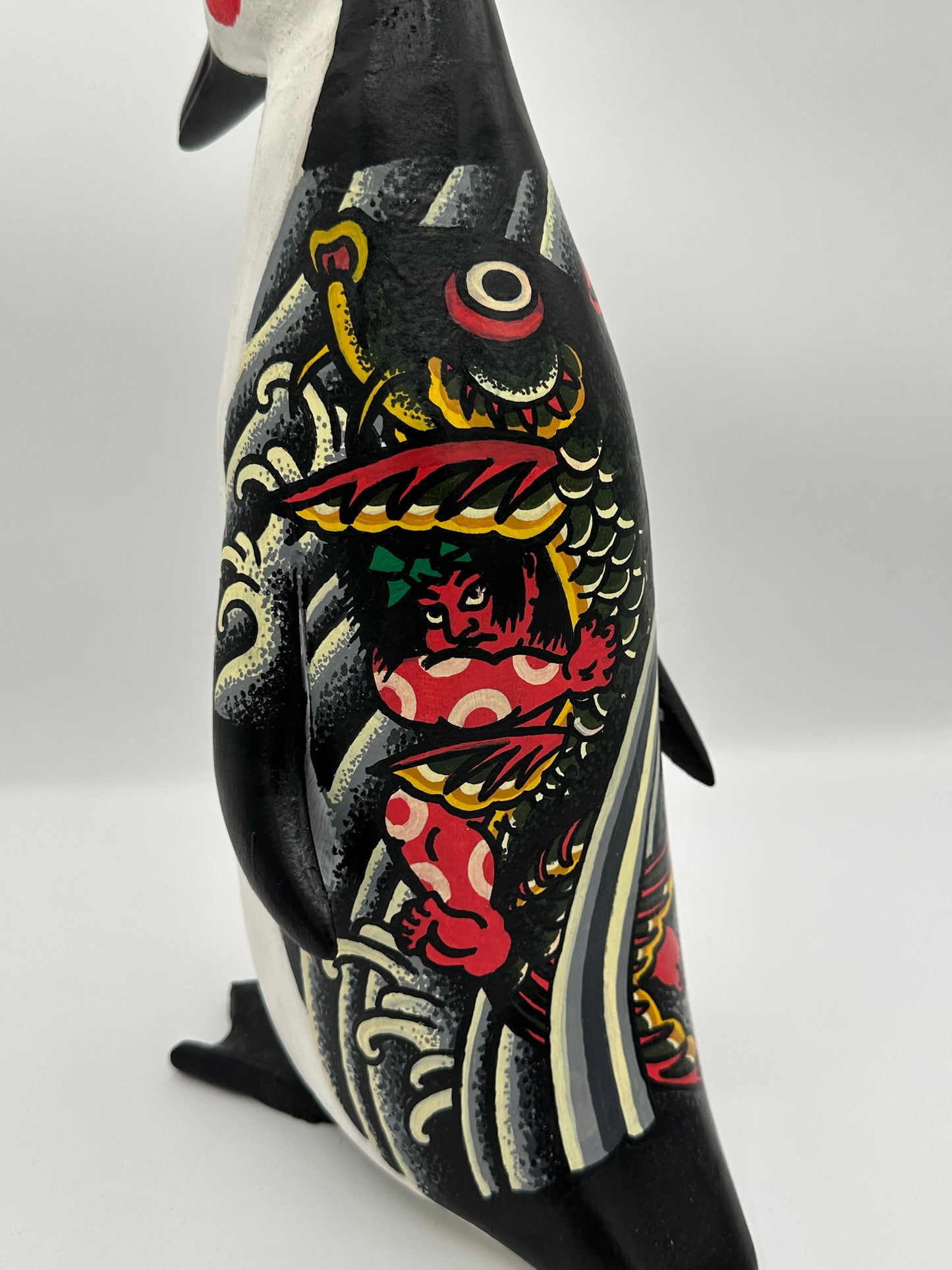 Penguin with Kintarō back