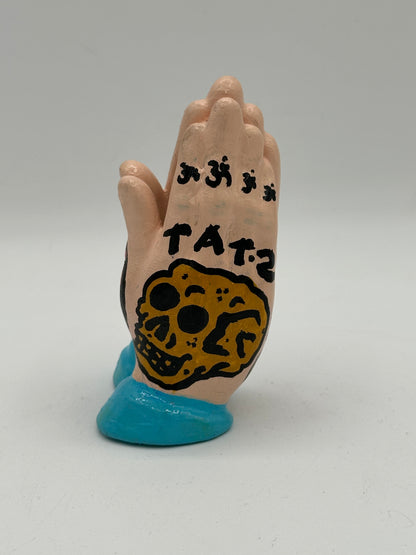 Praying hands (blue)