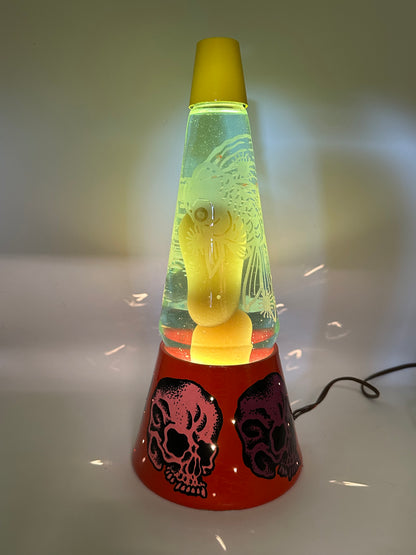 1970s Hand Painted Lava Lamp